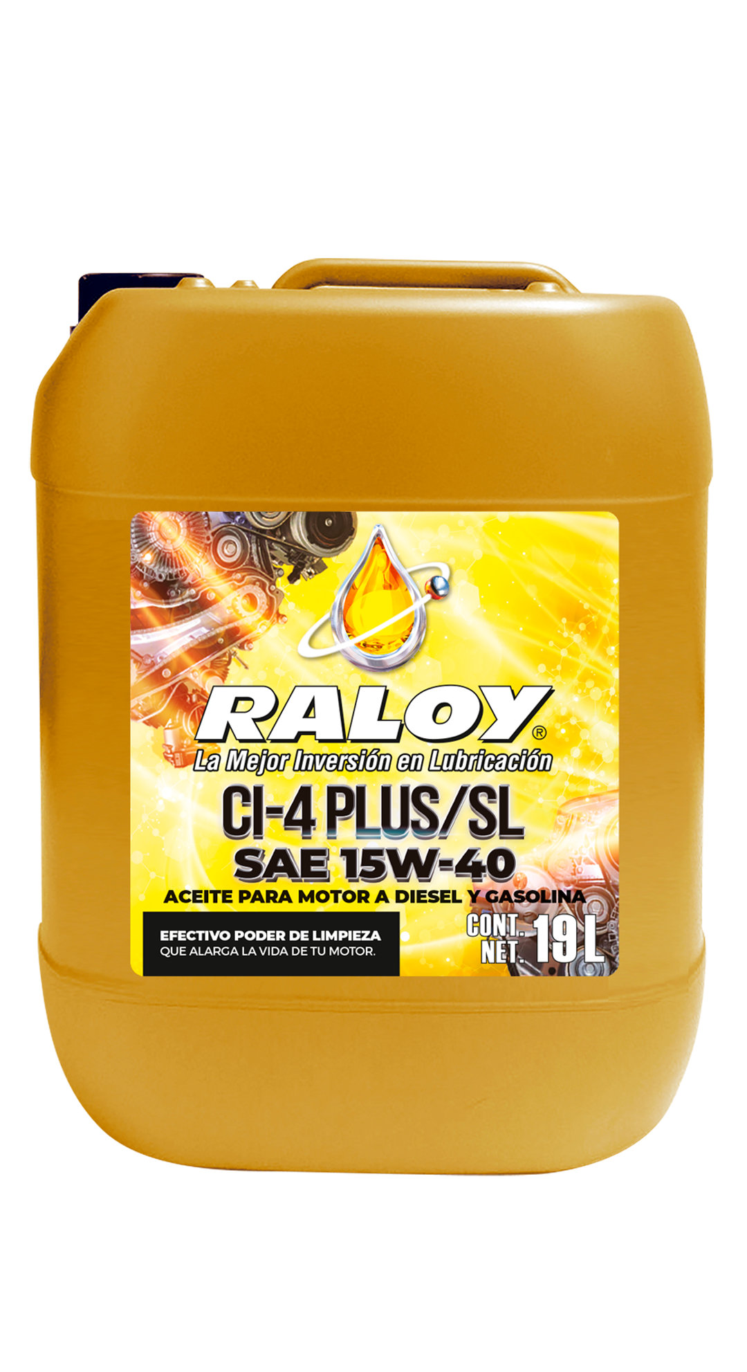 CUBETA DE ACEITE 15W40 CI4 PLUS RALOY