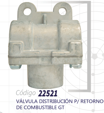 VALVULA DISTRIBUCION P/RETORNO DE COMBUSTIBLE GT 22521-U