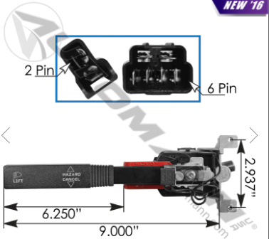 PALANCA DIRECCIONAL KW T800