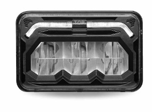 FARO REFLECTOR LED DE 4 ″ X 6 ″ CON DETALLES AUXILIARES BLANCOS – LUZ ALTA | 2000 LÚMENES