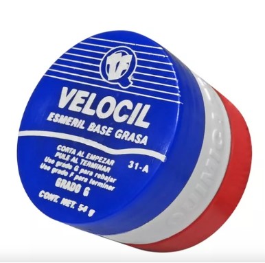 VELOCIL ESMERIL GRASA PARA RAPIDO ASENTADO DE VALVULAS VELOCIL GRASA DOBLE GRADO EN LATA 54 G. QUIMICA TF