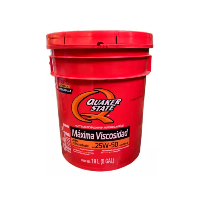 CUBETA ACEITE MAXIMA VISCOSIDAD 25W50 QUAKER = 22735519