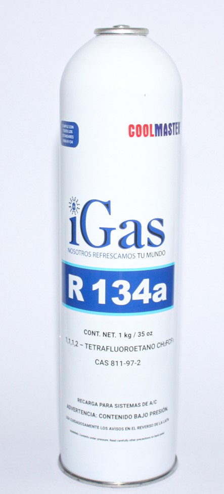GAS REFRIGERANTE 134A 1KG. COOL MASTER