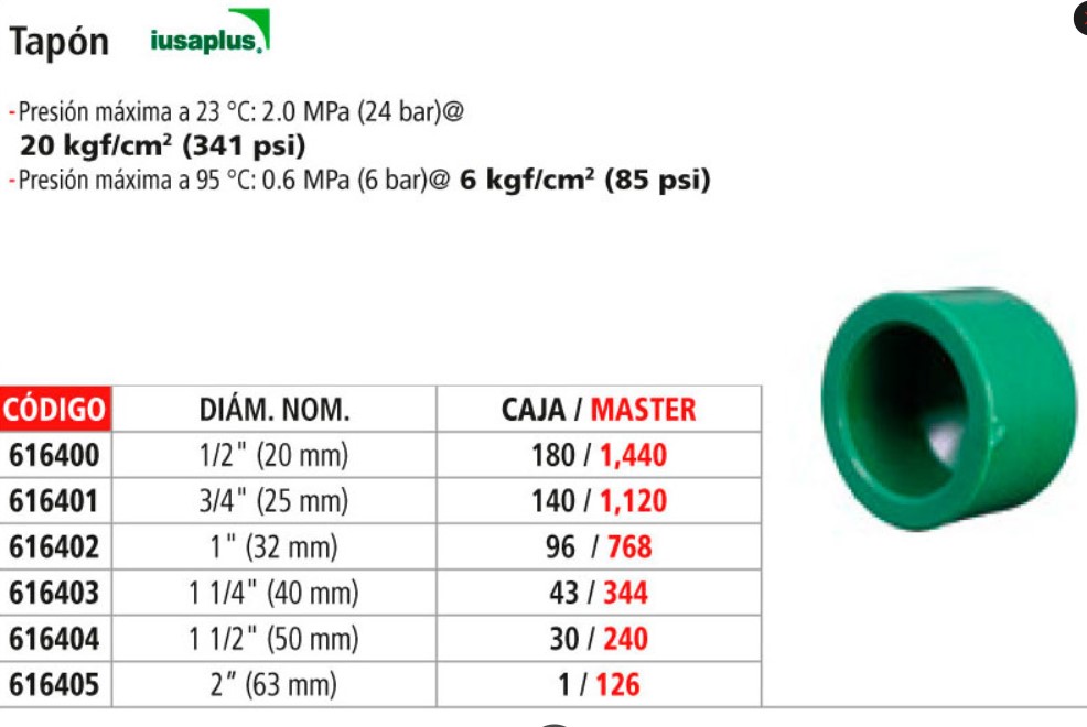 TAPON PPR IUSAPLUS 20  1/2