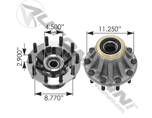 MAZA DELANTERA CONMET COMPLETA SET406/SET413 M2/KW/FREIGH PRESET