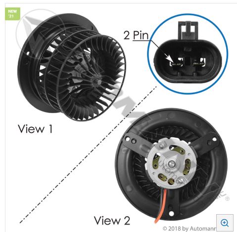 SOPLADOR HVAC FREIGHTLINER SIROCO3924, 01-0604, BOA8544050009, HA1870