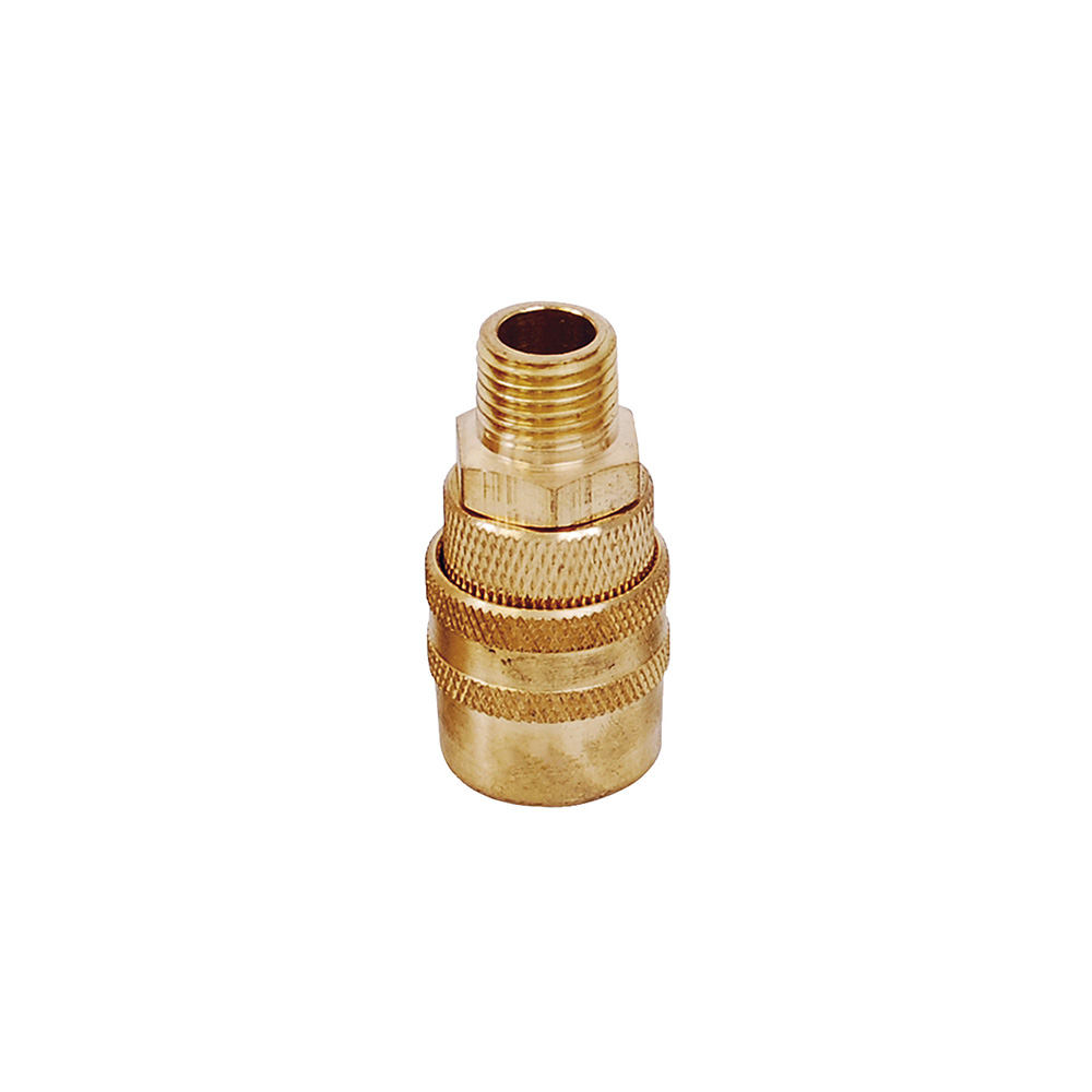 COPLE DE BRONCE DE CONEXIÓN RÁPIDA 1/4″ NPT, MACHO [Surtek]