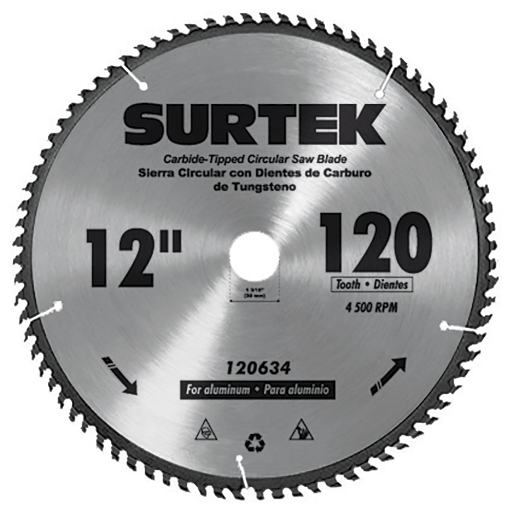 DISCO PARA SIERRA CIRCULAR PARA CORTE MADERA 60 DIENTES, 10″ [Surtek]