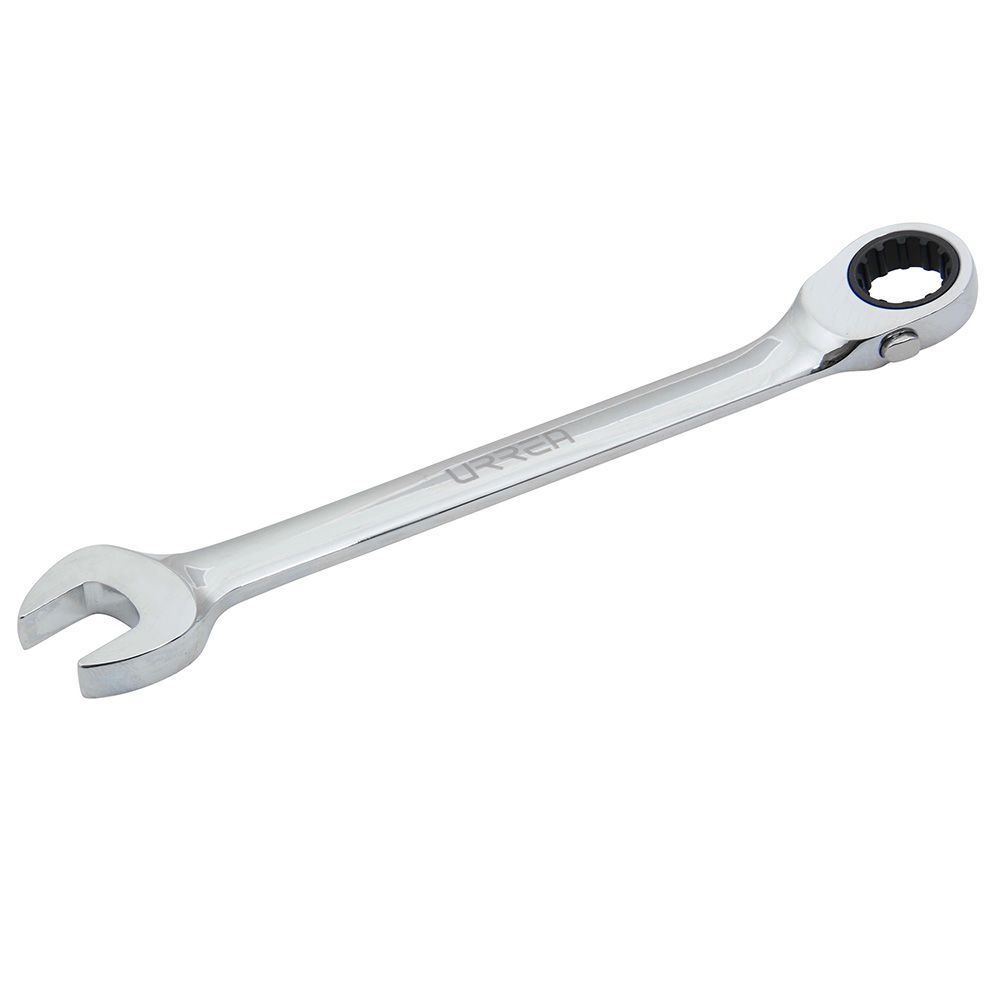 LLAVE COMBINADA PULIDO ESPEJO DE MATRACA SPLINE REVERSIBLE EN PULGADAS, 7/16″ [Urrea]