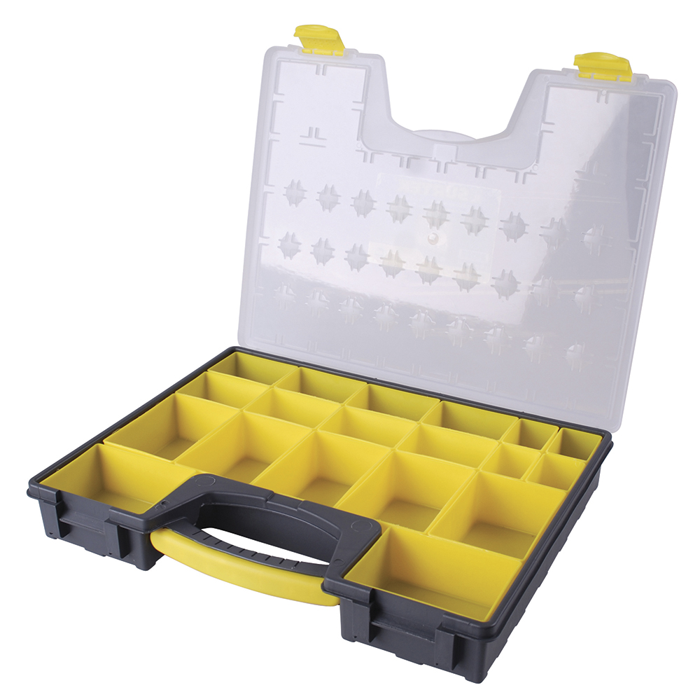 CAJA ORGANIZADORA PLÁSTICA 16″ X 13″ X 2″ [Surtek]