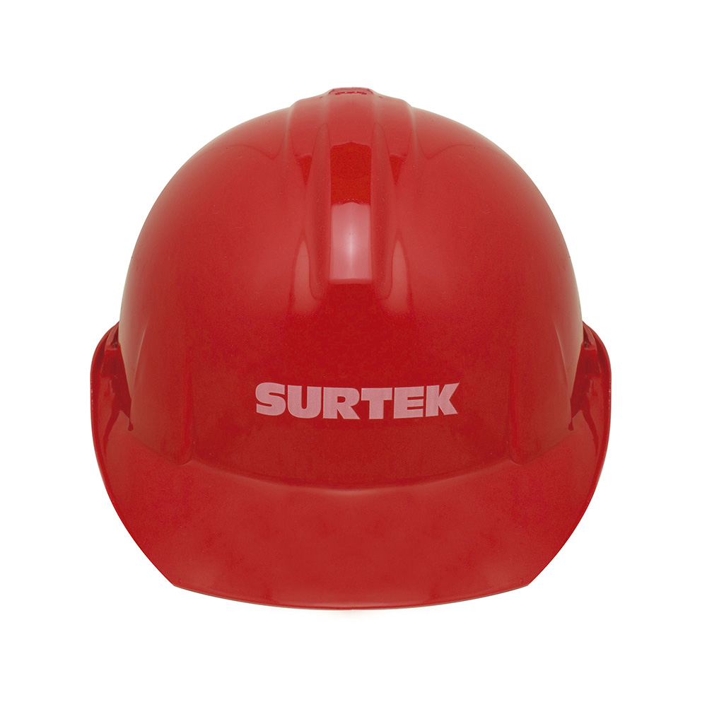 CASCO DE SEGURIDAD CON AJUSTE DE INTERVALOS, COLOR ROJO [Surtek]