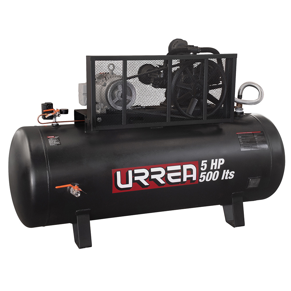 COMPRESOR DE AIRE ELÉCTRICO DE BANDA 500 LT, 5 HP, 220 V – 440 V [Urrea]