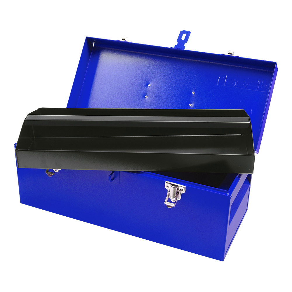 CAJA PORTAHERRAMIENTAS METÁLICA COLOR AZUL 17″ X 7″ X 7″ [Urrea]