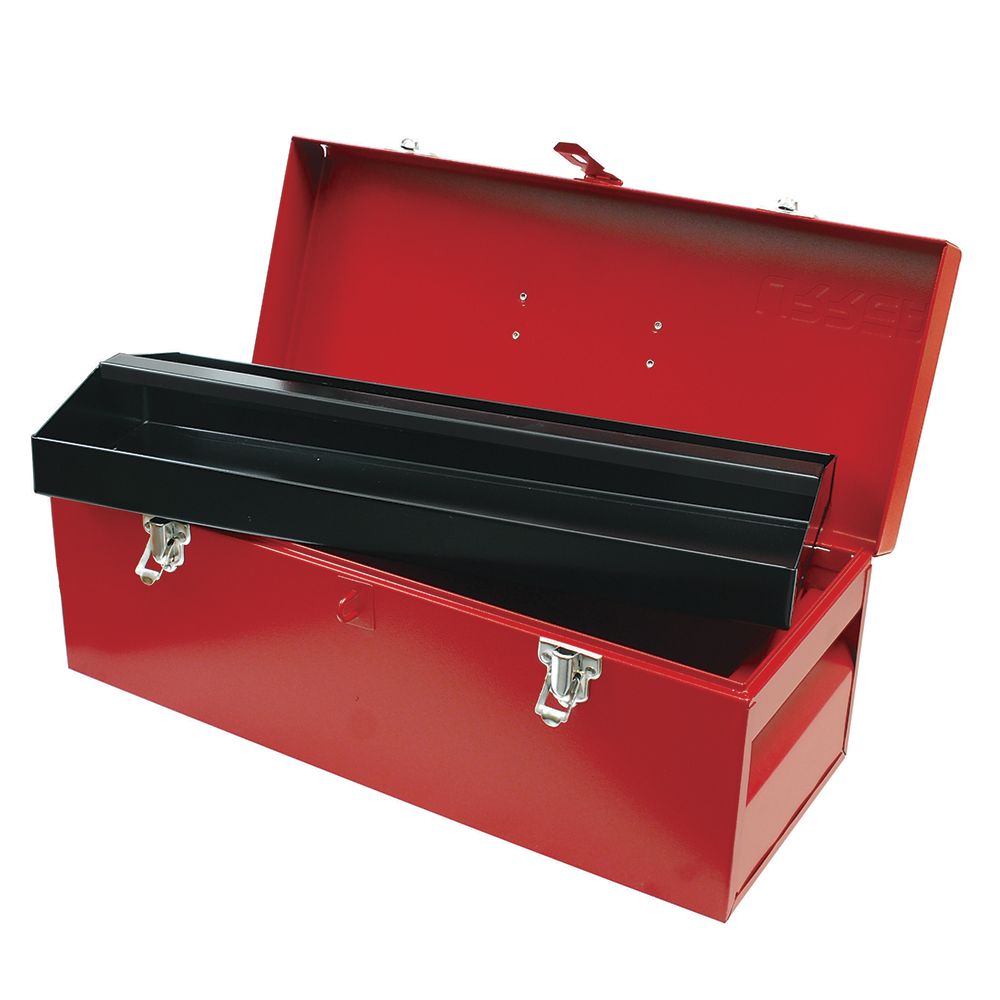 CAJA PORTAHERRAMIENTAS METÁLICA COLOR ROJO 20″ X 7″ X 7″ [Urrea]