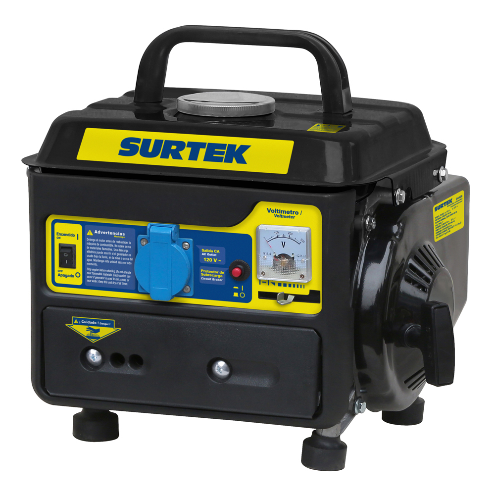 GENERADOR A GASOLINA 800 W, 63 CC, VOLTAJE DE SALIDA 120 V [Surtek]