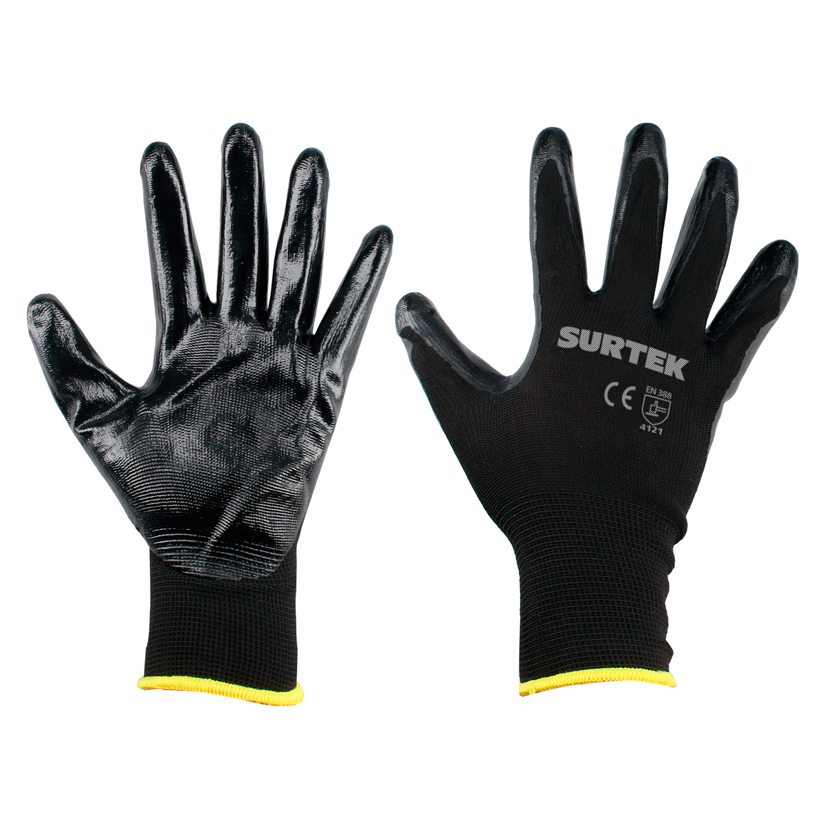 GUANTES DE NAILON CON RECUBRIMIENTO DE NITRILO G [Surtek]