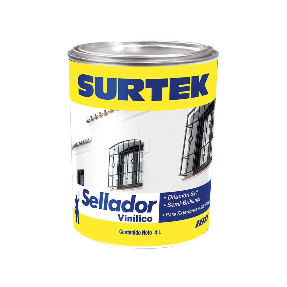 SELLADOR VINÍLICO 4 LT COLOR BLANCO [Surtek]