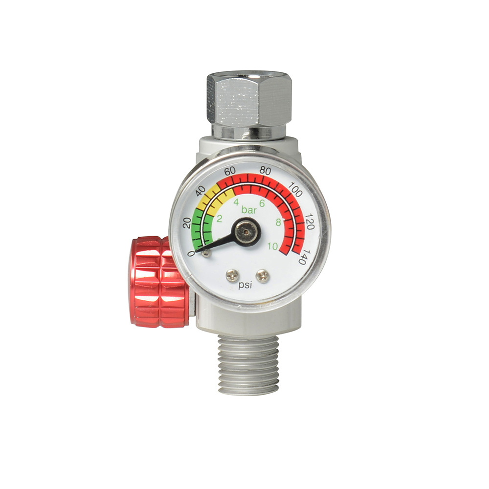 REGULADOR DE AIRE CON MANÓMETRO 1/4″ NPT, 140 PSI [Urrea]